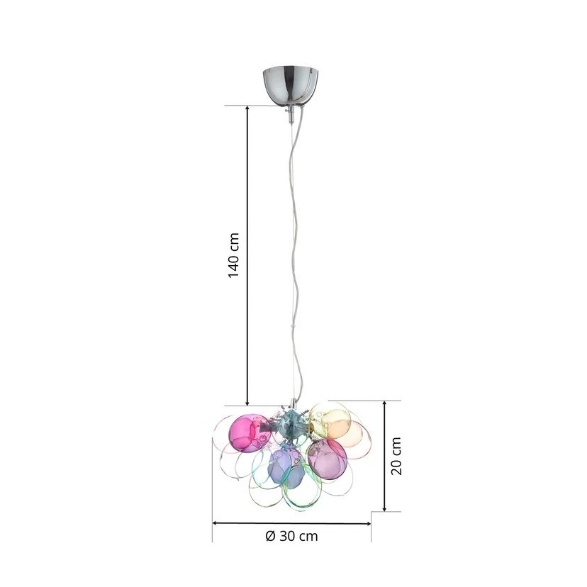 Lampadari & plafoniere: Pendellampe by Rydéns "Gross" bunt – Usato da Solothurn venduto da boomchicawahwah 2