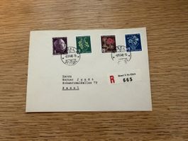 Satz R-Brief Pro Juventute 8.12.1948