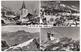 Leysin - 4 Bild AK