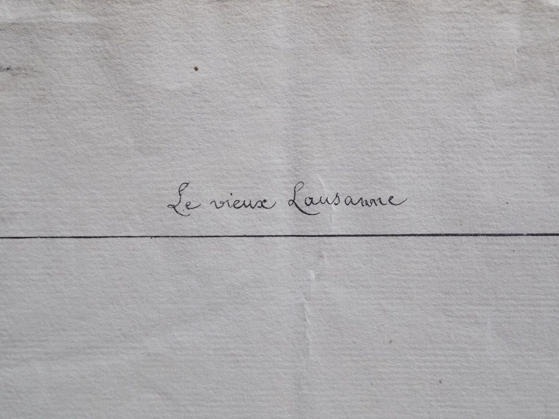 Incisioni: Lausanne Ouchy – Usato da Risch venduto da Rischli15 2