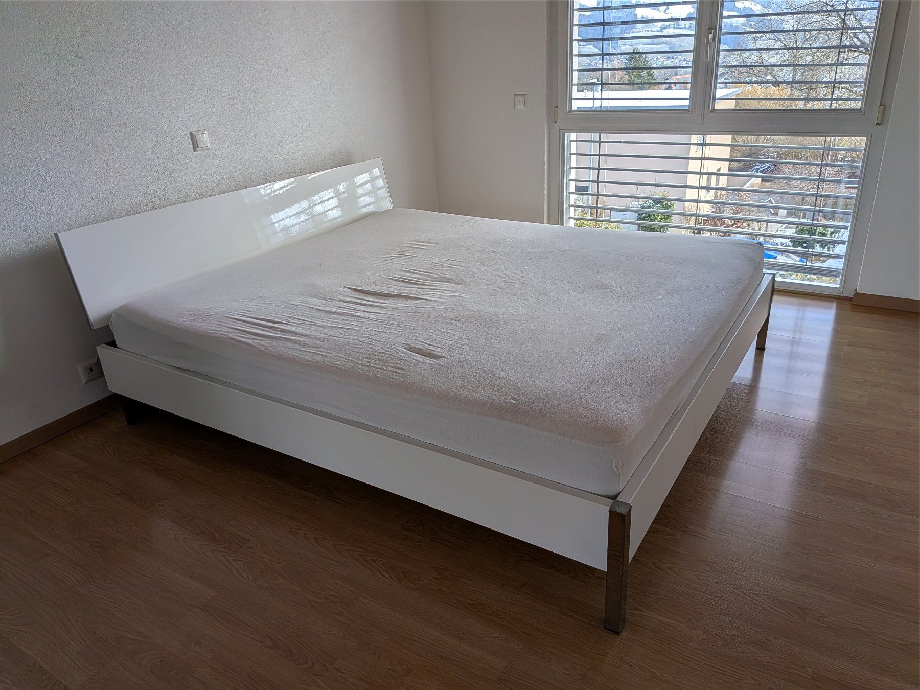 Letti: Lit blanc L188xP210 avec 2 sommiers – Usato da Avry-devant-Pont venduto da OBoss 1