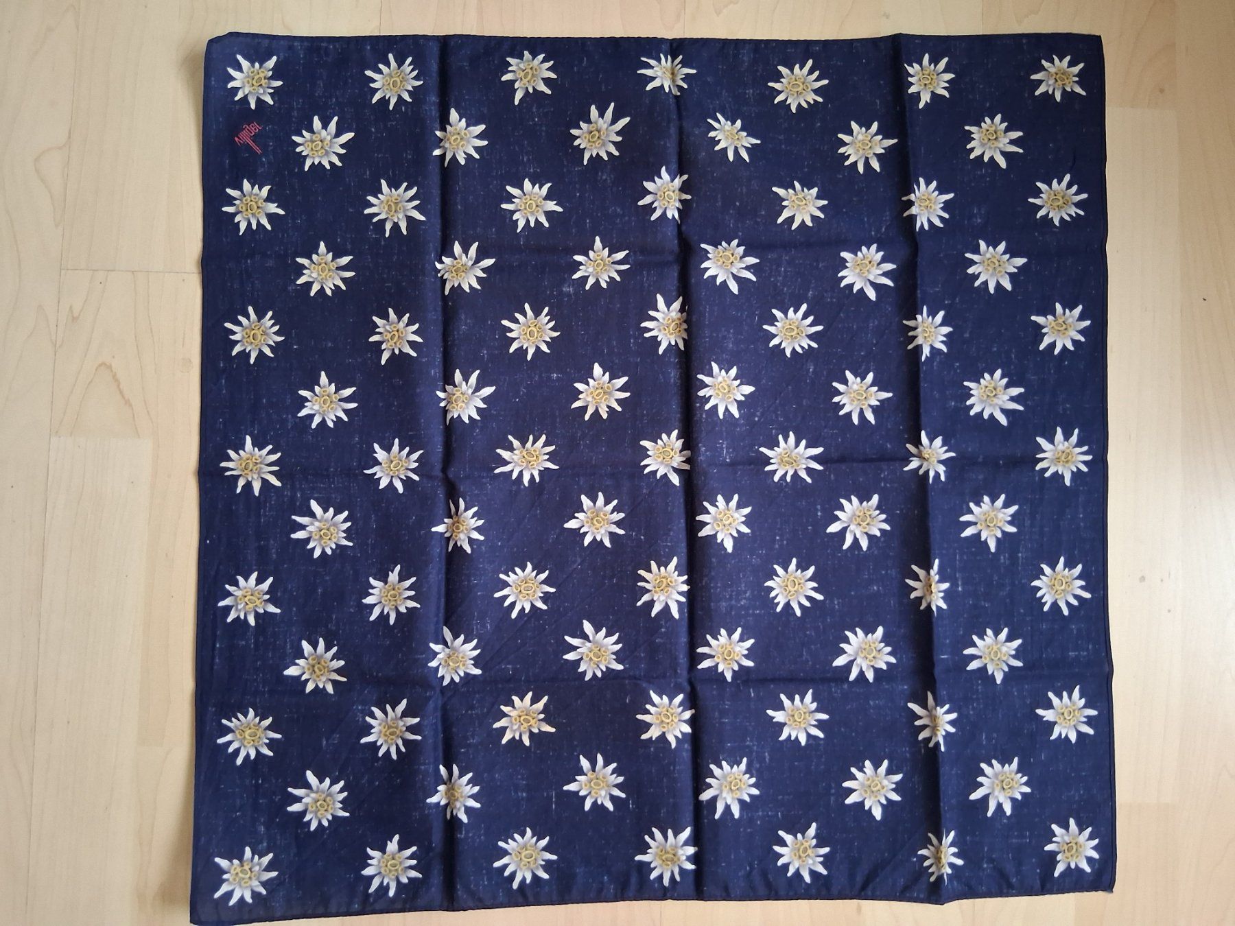 Tessuti: Edelweiss Tuch blau – Nuovo e nell'imballaggio originale da Bonaduz venduto da Motz