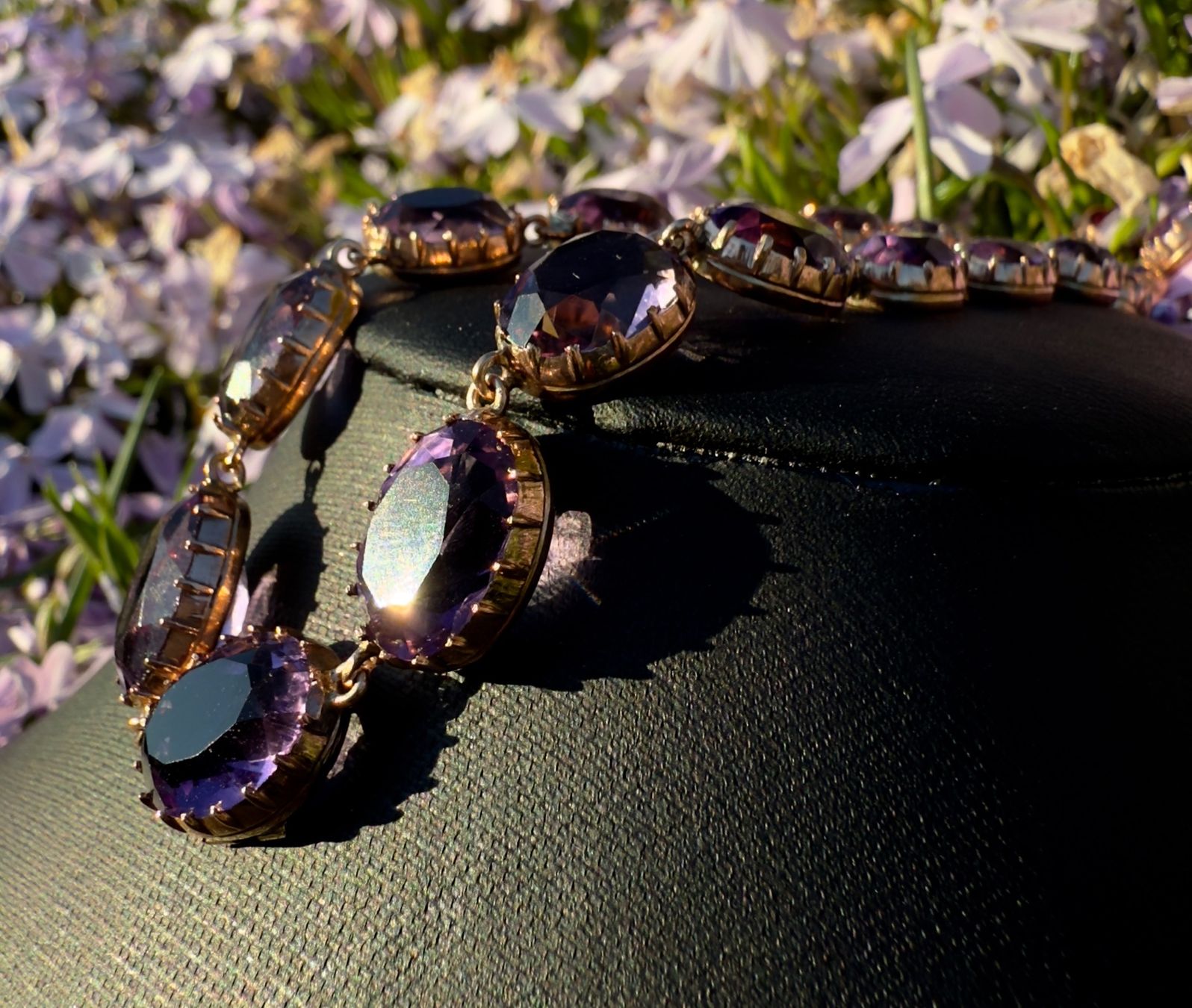 Catenine: Amethyst-Rivière Halskette in Roségold – Usato da Embrach venduto da estzeh1 7