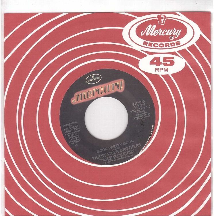 Dischi in vinile: Single7 The Statler Brothers  --  Moon pretty moon – Usato da Rheinau venduto da thealbum