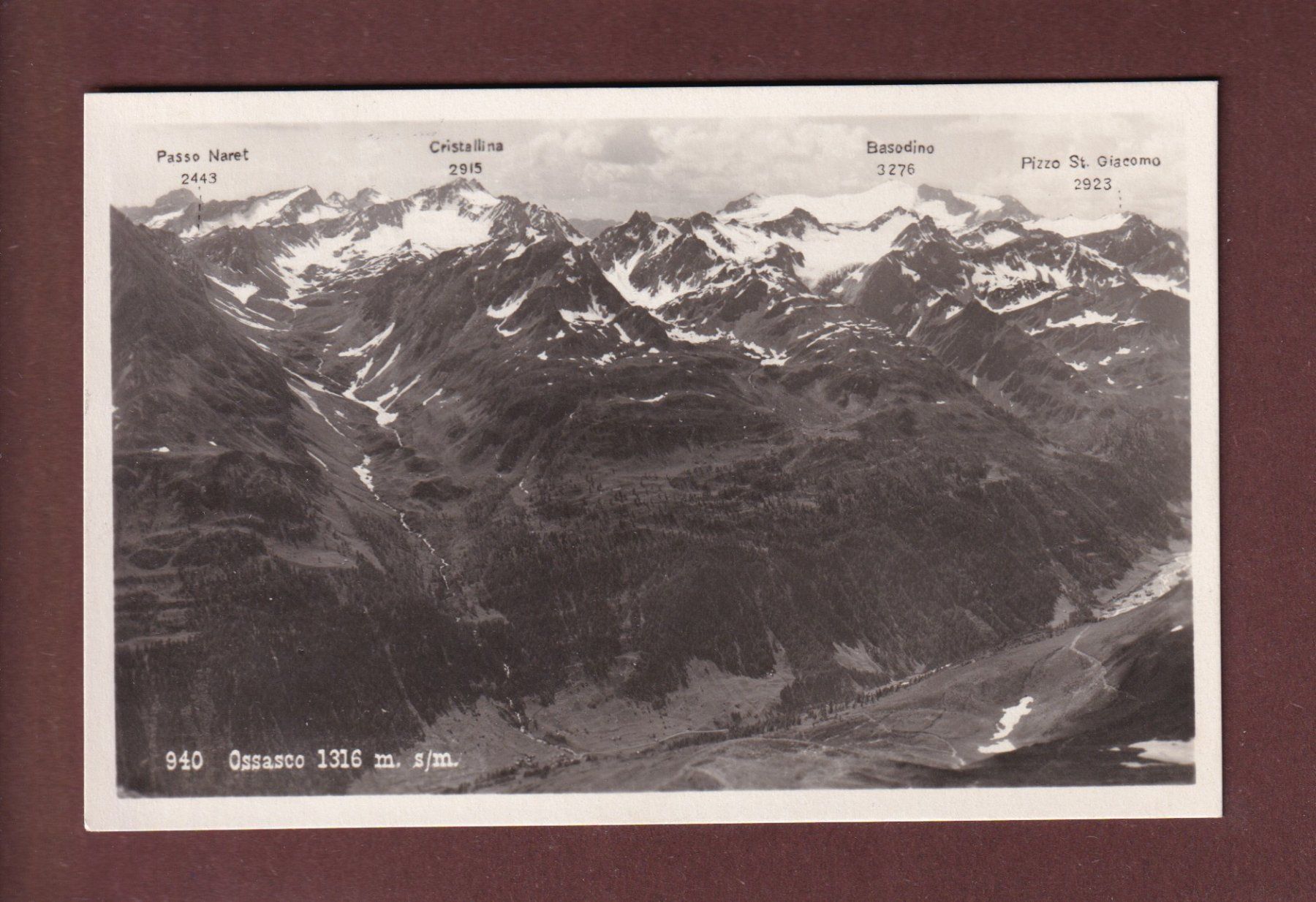 Cartes postales: OSSASCO - 1928 – D'occasion à Pully par nicecards-shop