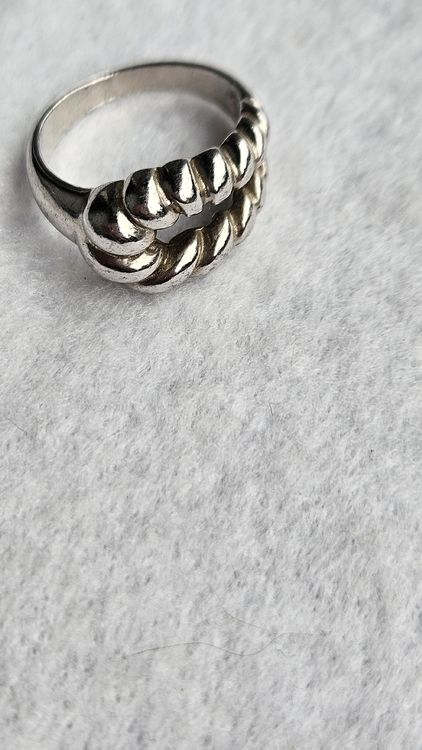 Bague En Argent - Jolie Bague Occasion - Style Argenté