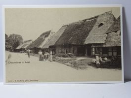 Chaumières â Anet , Aufnahme um 1900 , Repro
