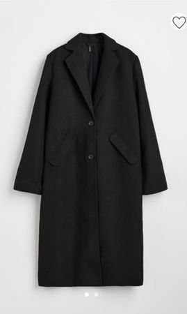 Schwarzer H&M Mantel - Zeitloser Winter Klassiker, Gr. M