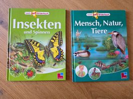 2x Bücher Wissen "Insekten und Spinne" + "Menschen, Natur...