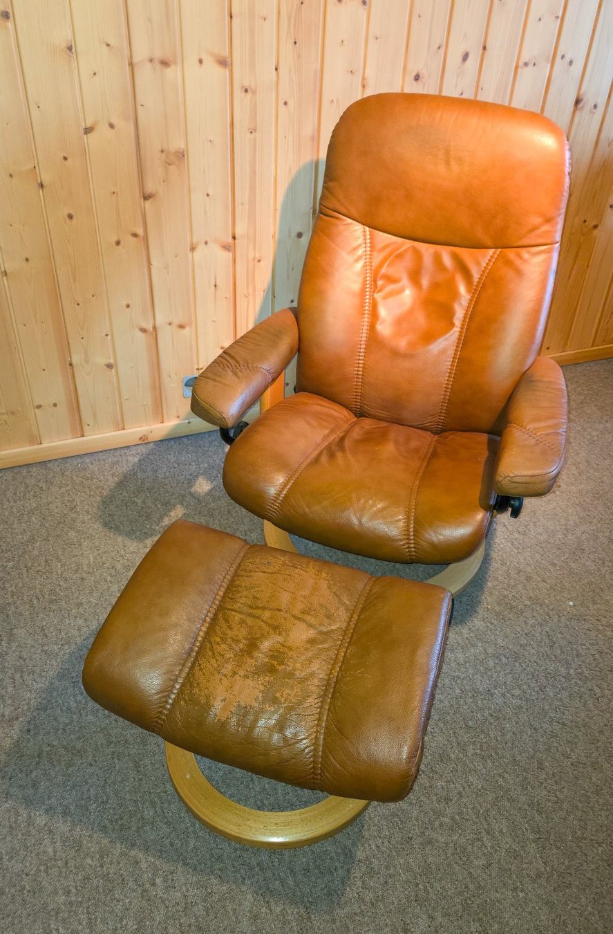 Stressless Fauteuils: Stressless-Stuhl mit Hocker – D'occasion à Berneck par 2vulkan55 1