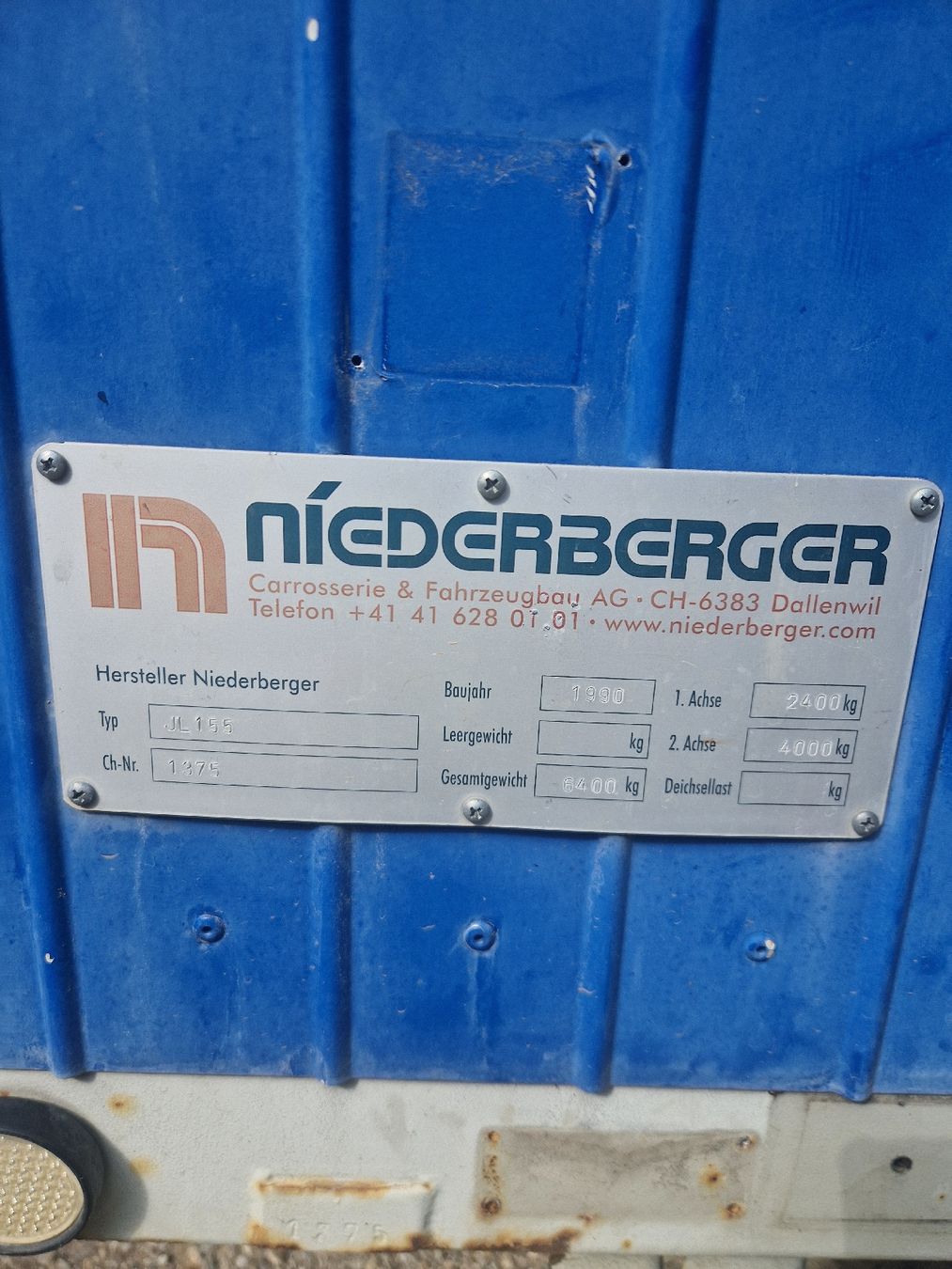 Niederberger Anhänger: Bauwagen NIEDERBERGER – Gebraucht aus Sumiswald von ForstCounty 2
