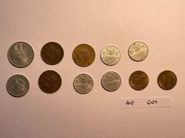 11 Münzen aus Österreich 1930-1960