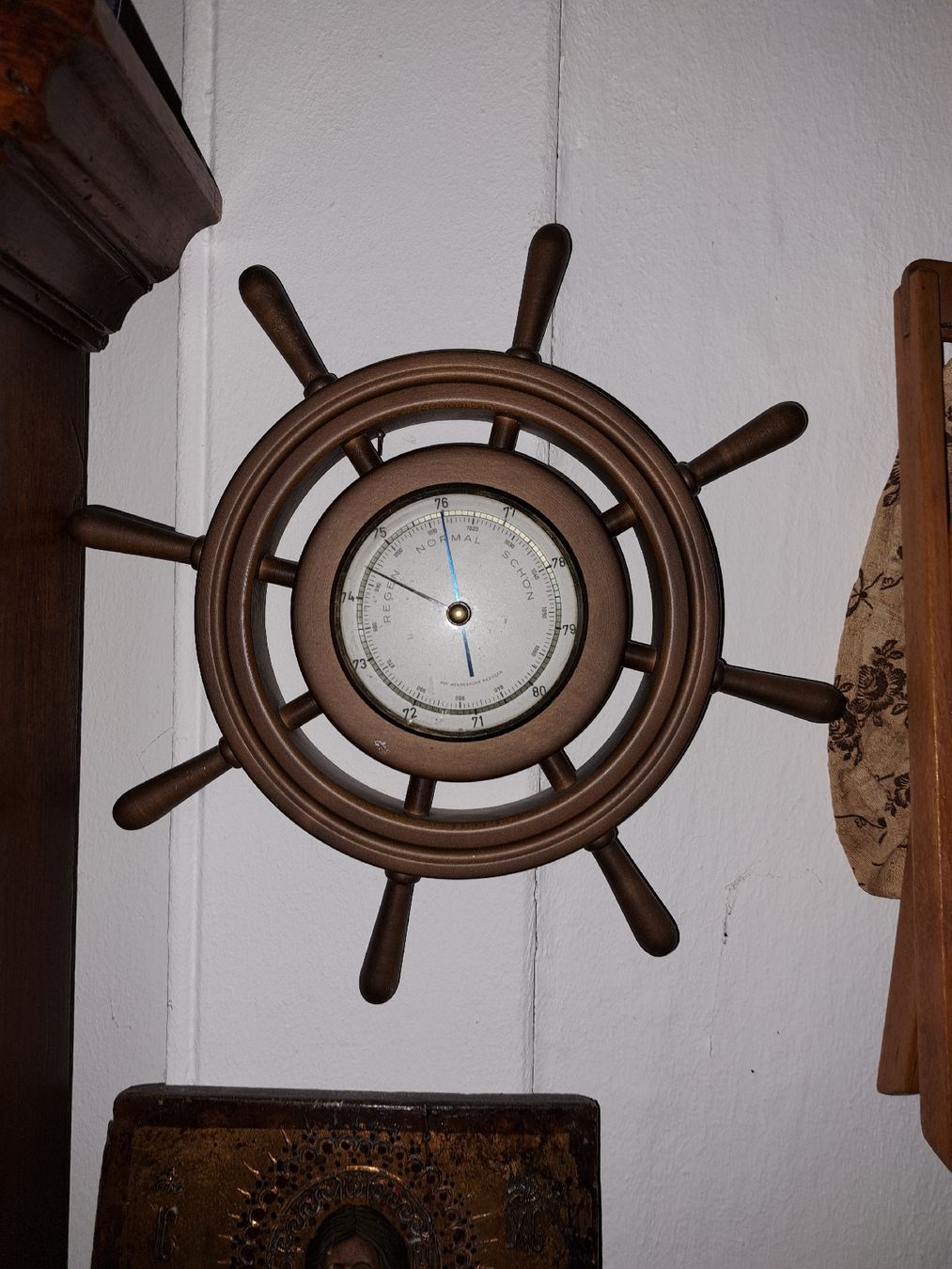 Altri elettrodomestici e apparecchi d’epoca:  Vintage Barometer im Steuerrad Design -  – Usato da Kölliken venduto da Upcycling-by-Mc-TAM 2