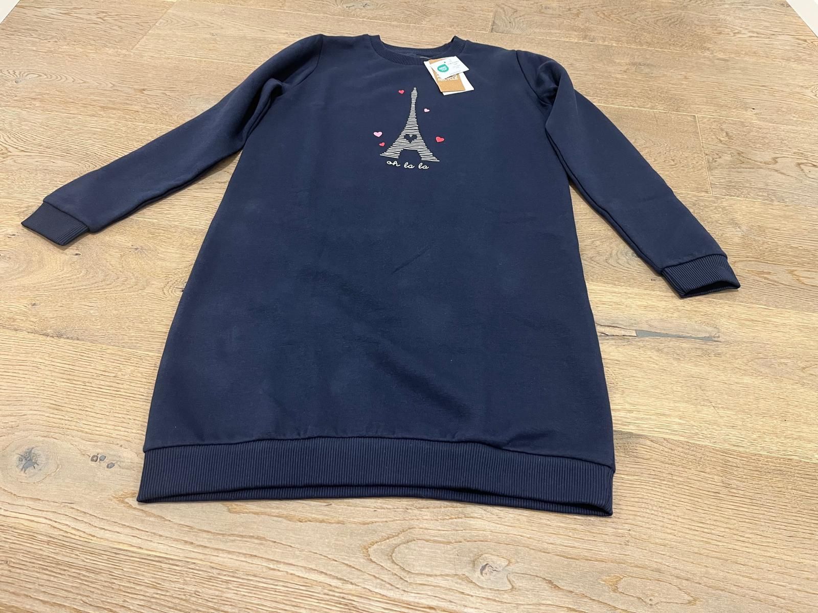Vertbaudet Vestiti & Gonne: Mädchen Sweatkleid BASIC in Marineblau Vertbaudet Gr. 152 – Nuovo e nell'imballaggio originale da Esslingen venduto da Verkauf-2025 1