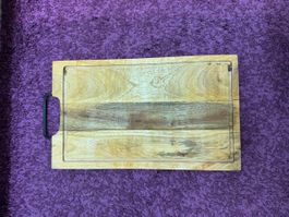 Servierplatte massiv Holz New