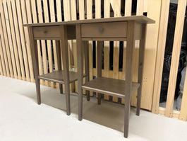 IKEA HEMNES graubraun Nachtisch