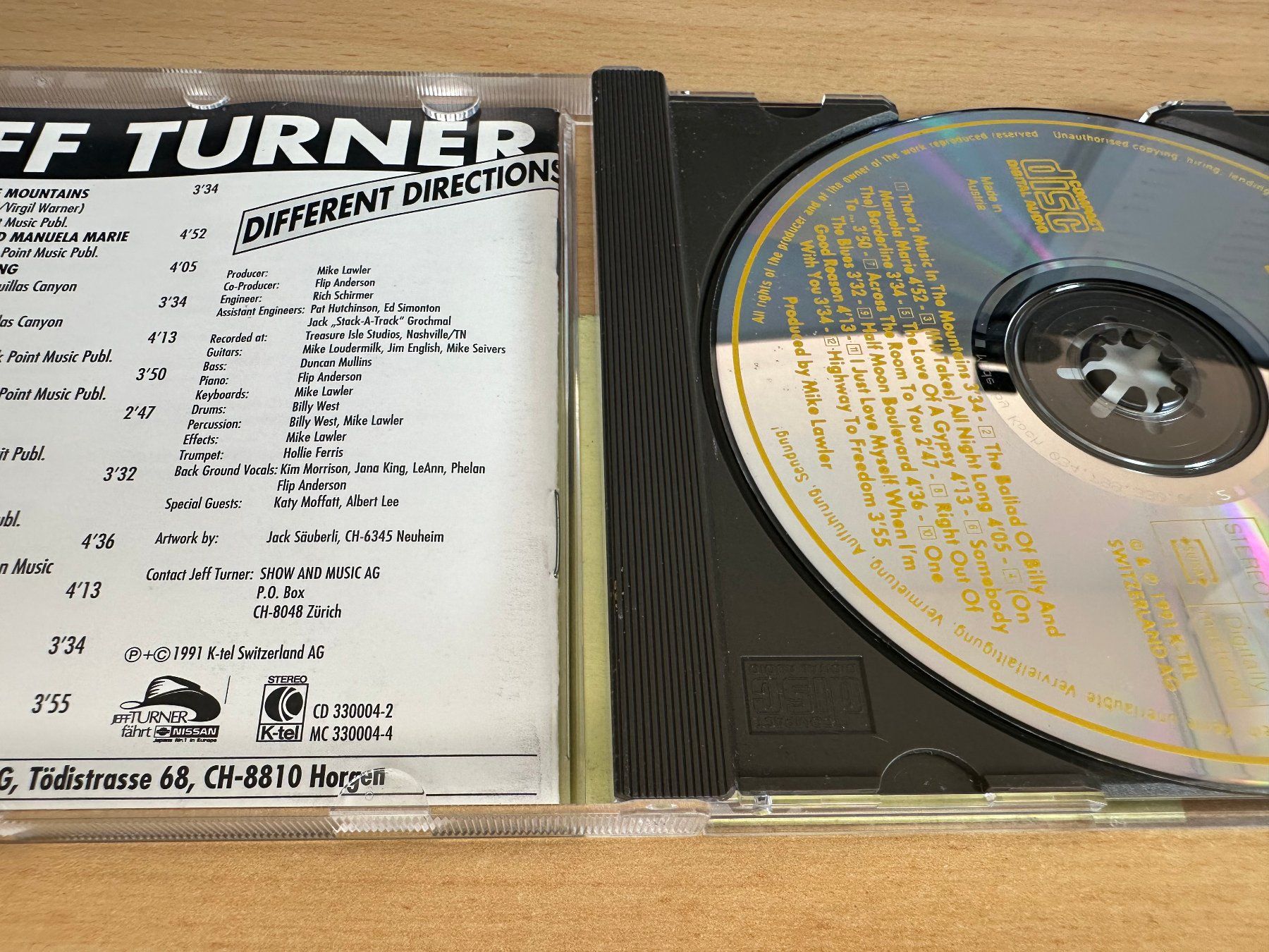 CD: Jeff Turner – Different Directions – Usato da Rikon im Tösstal venduto da Alpenmutz 2
