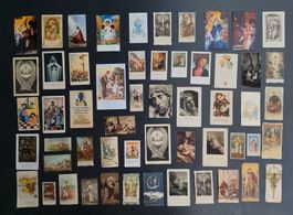 55x Alte Religiöse Heiligenbilder Sammlung Gebraucht