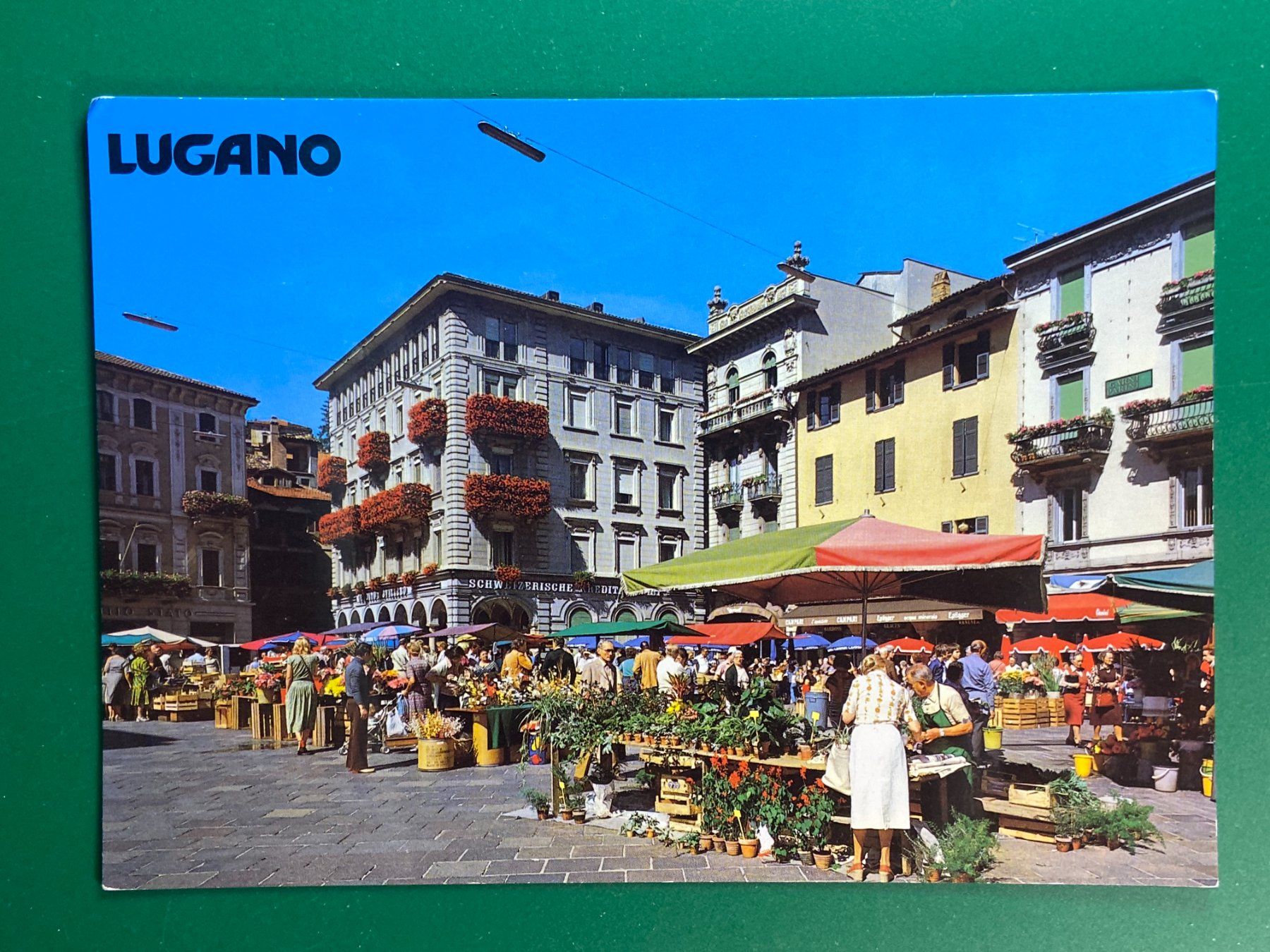 Cartoline postali: Lugano - Piazza Riforma – Usato da Steg VS venduto da _vinci_