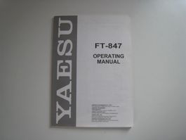 ***** Mode d'emploi anglais Yaesu FT-847