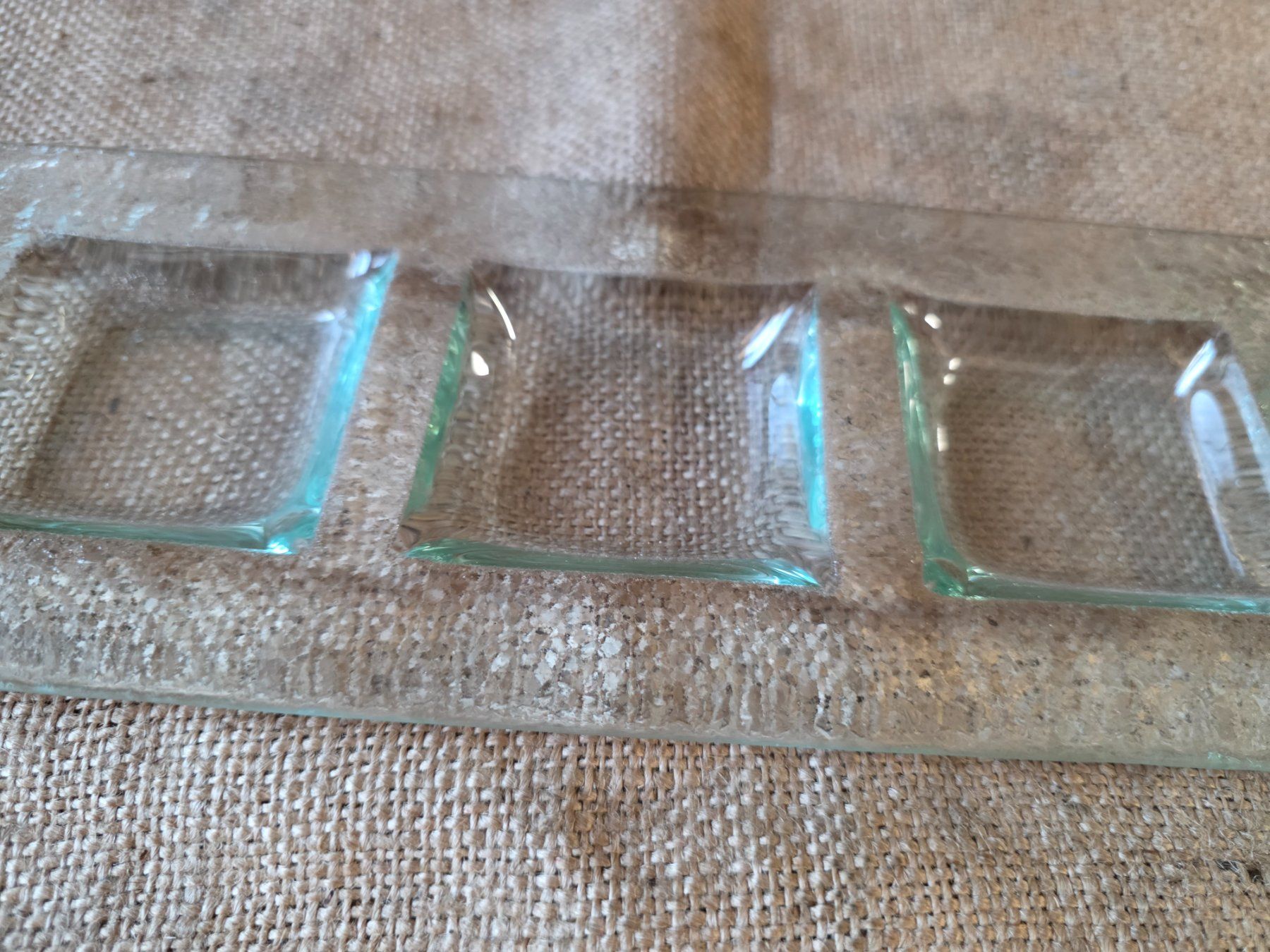 Plateaux: Glas Servierteller Platte Teller Kerzen Schale – D'occasion à Walterswil BE par Lonitti 5
