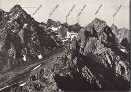 Originale alte Ansichtskarte: Bergpanorama Korsika, Top!