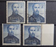 Spanien Kat. 1010 **/gest. 1952 (leicht fleckig) Kat. 270 Eu