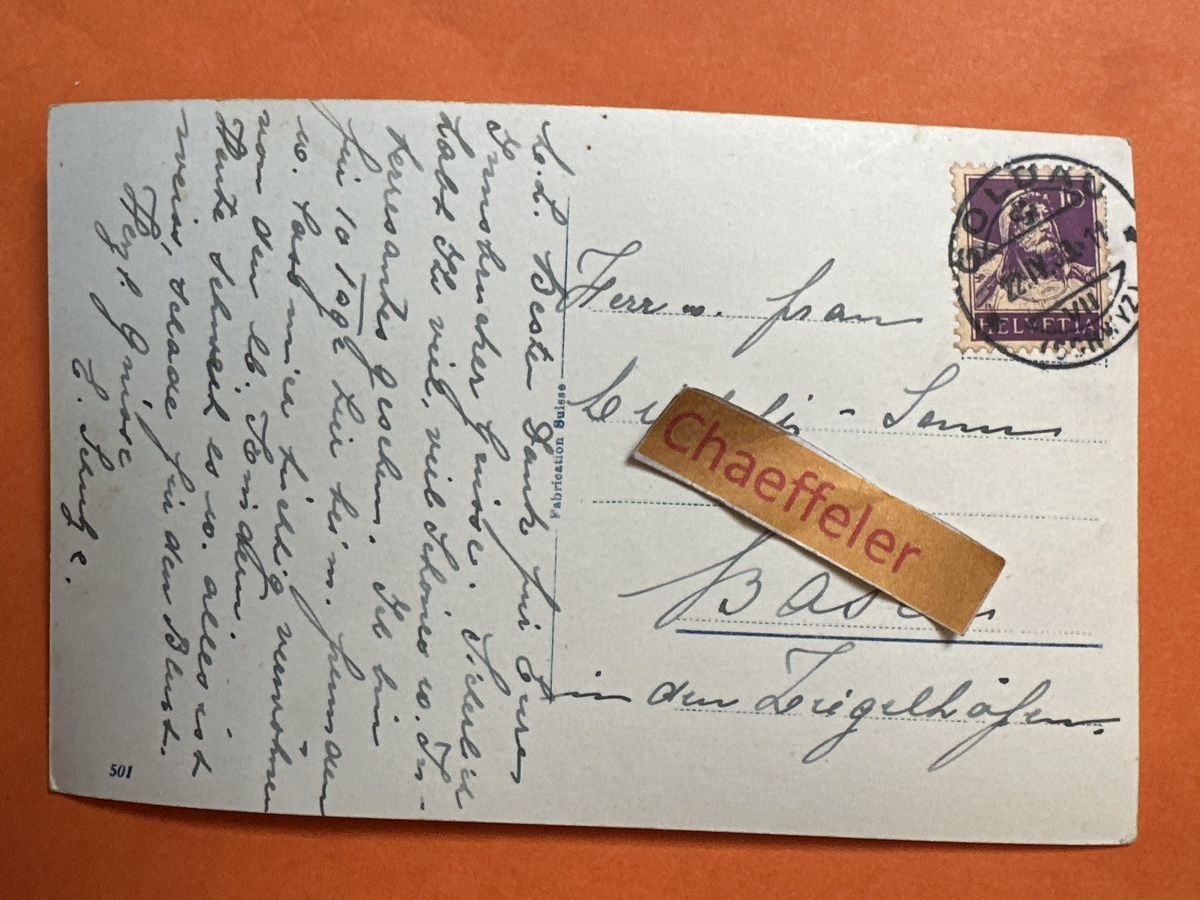 Cartoline postali: 1933 Goldau mit Rossberg. – Usato da Zürich venduto da Chaeffeler 1