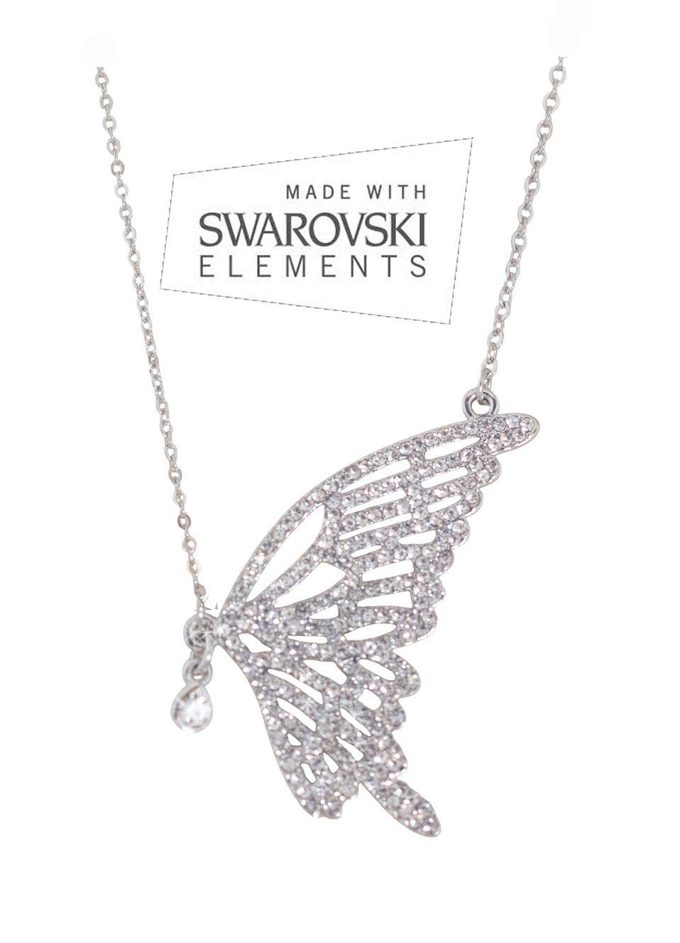 Catenine: Kette mit Swarovski-Elements, Schmetterling – Nuovo e nell'imballaggio originale da Bottenwil venduto da anh_5brz
