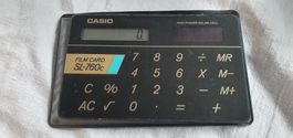 Ancienne calculatrice CASIO SL-760c format  carte crédit