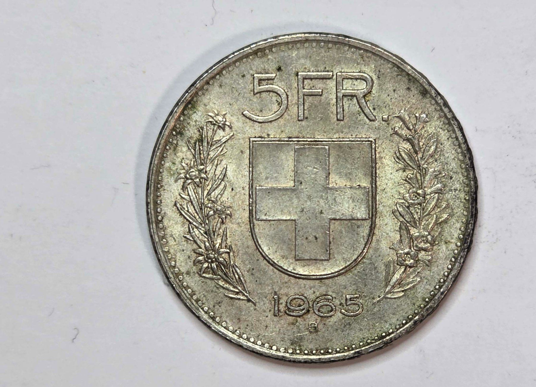 Alle Münzen: 5 Franken 1965 Silber – Gebraucht aus Filzbach von Cschufi