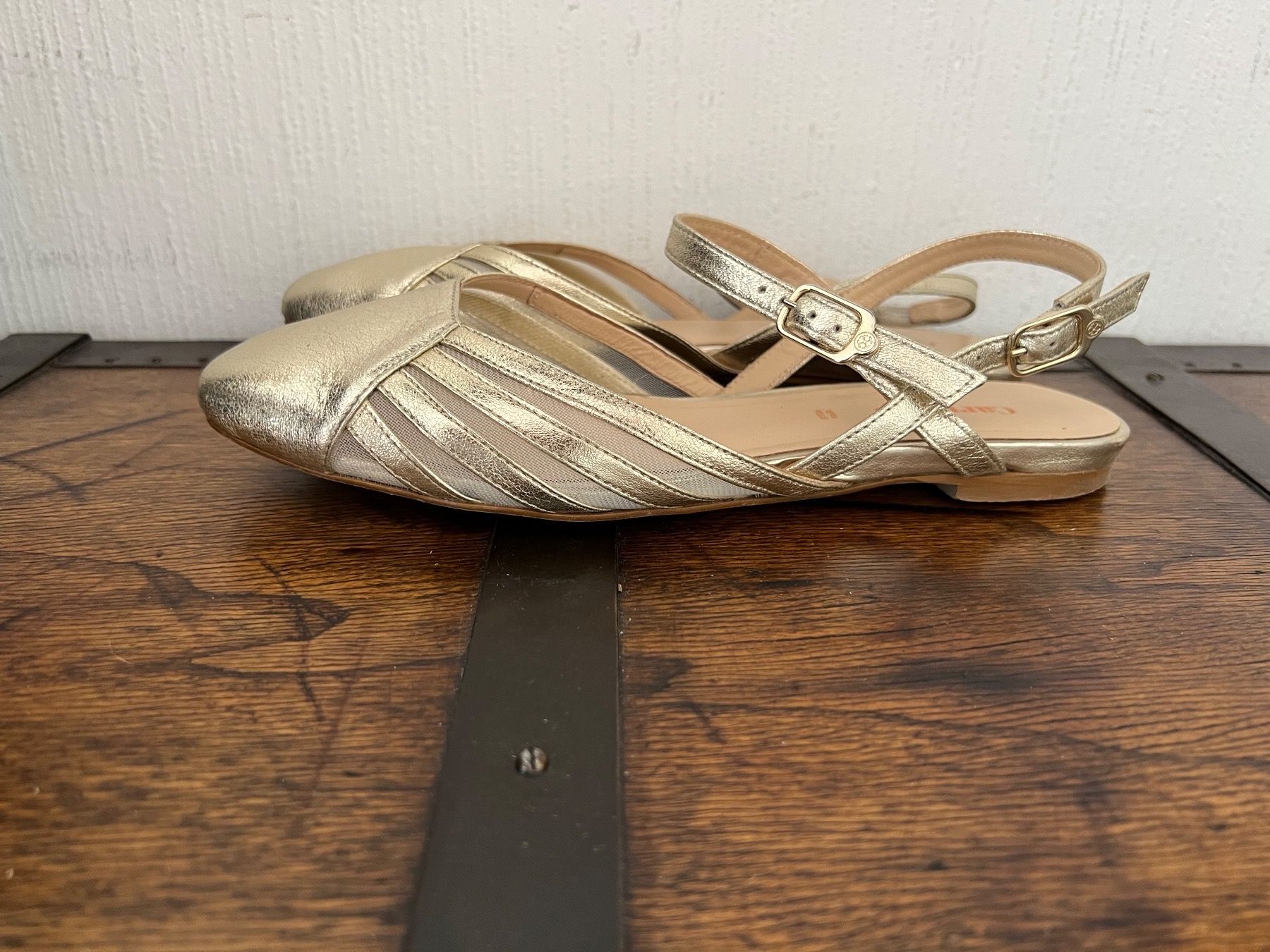 Scarpe da donna: Carmens ballerina slingback oro – Usato da Lausanne venduto da dia_xs9l 1