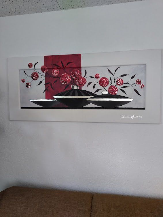 Foto & Immagini: Gemälde, Wandbild, Blumen Stillleben, moderne Kunst, Top! – Usato da Grosswangen venduto da mis_c9k6 3