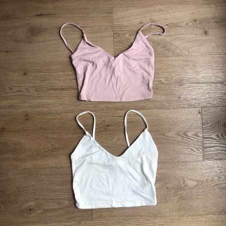 Lot de 2 débardeurs crop top Bershka