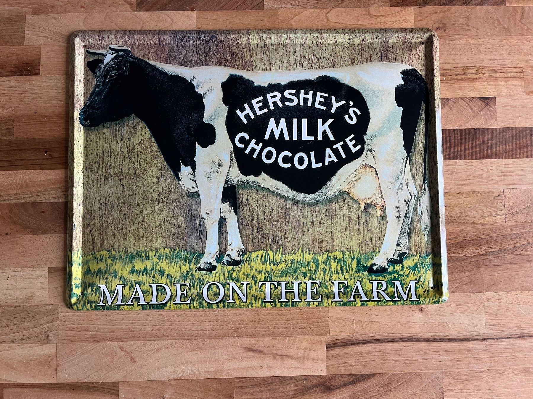 Insegne: Hershey's Milchschokolade Kuh Blechschild Vintage – Nuovo (secondo la descrizione) da st. gallen venduto da ludifigos