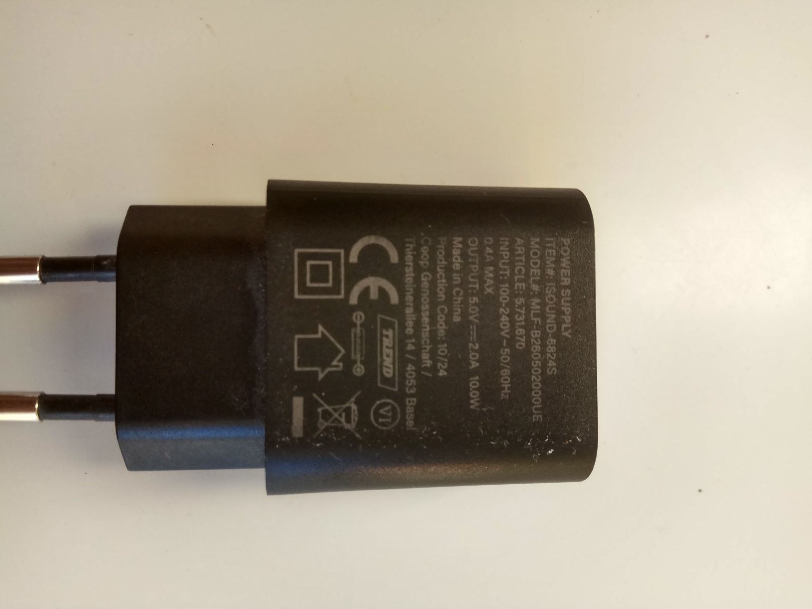Caricabatterie: Ladegerät mit USB-A Anschluss – Usato da Flawil venduto da rcnkr 2