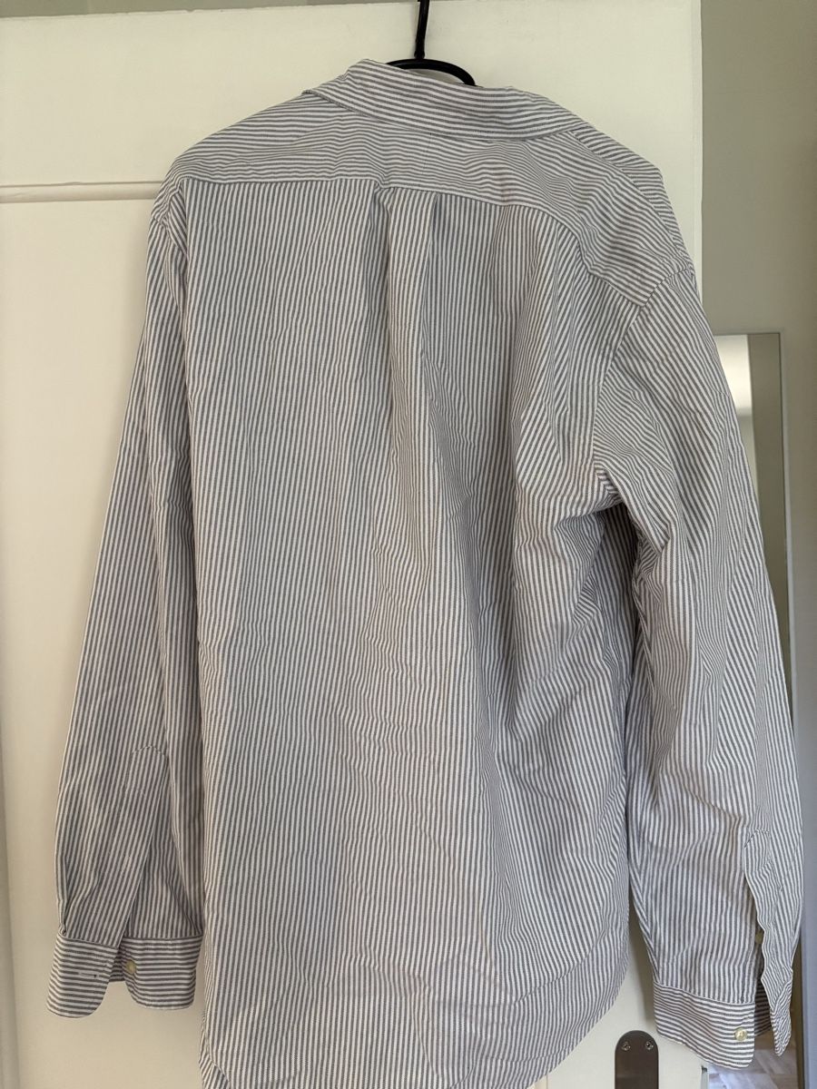 Ralph Lauren Camicie: Ralph Lauren Hemd, grau weiss gestreift – Usato da Basel venduto da Michele4123 1