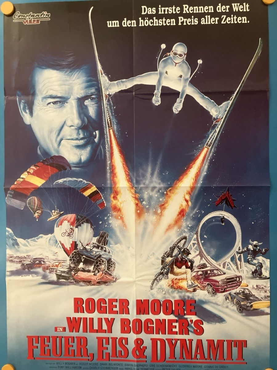 Poster & Bilder: ROGER MOORE IN WILLY BOGNER’S / FEUER, EIS UND DYNAMIT  A1 – Neu (gemäss Beschreibung) aus Lausen von Indexvision 2