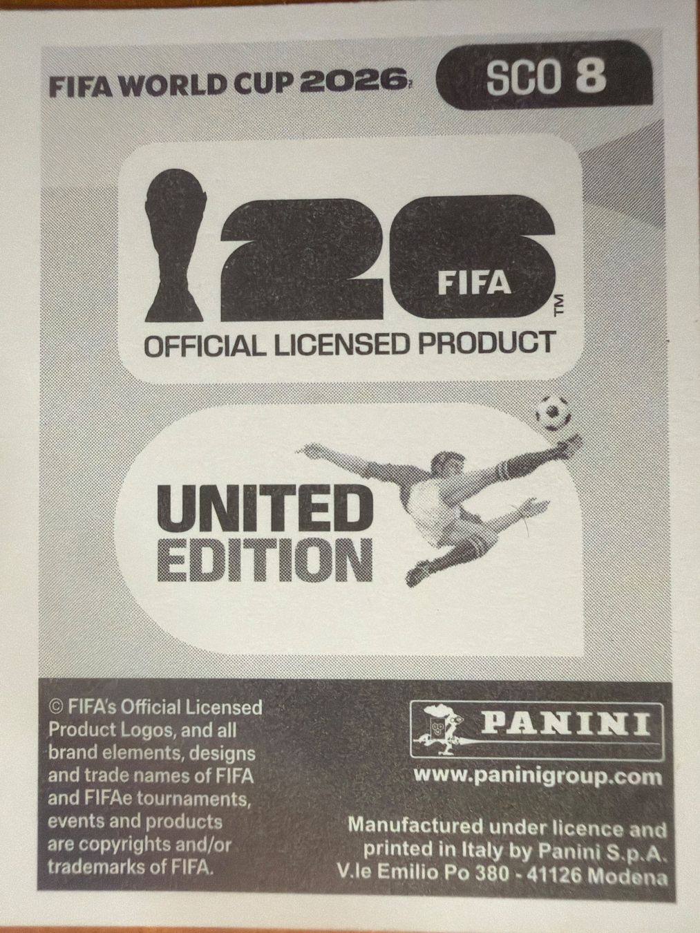 Panini Carte collezionabili: Panini SCO8 – Nuovo (secondo la descrizione) da Susten venduto da Rechnun 1