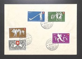 1951 Satzbrief Pro Patria VILLERET (JURA BERNOIS) 30.XI.51