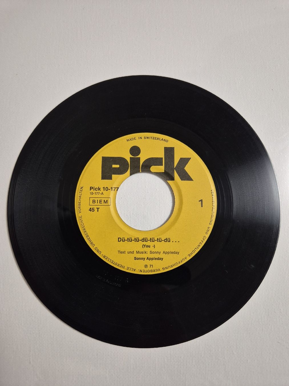 Schallplatten: Sonny Appleday In Paradise - Single 7 , CH – Neu (gemäss Beschreibung) aus Uster von newwave0 2