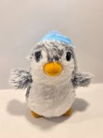 Plüschtier Pinguin mit Mütze blau neuwertig