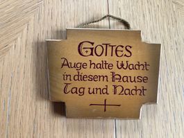 Wandschild "Gottes Auge..." Nostalgie Shabby Chic