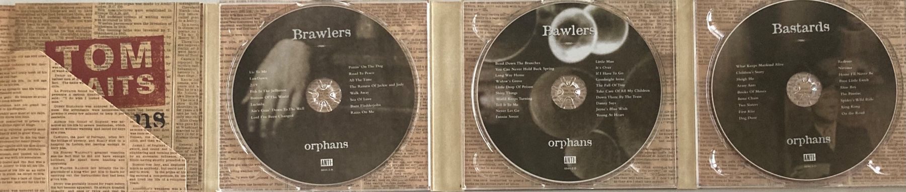 CD: TOM WAITS - ORPHANS: BRAWLERS & BASTARDS – Usato da Poliez-Pittet venduto da Newtown-Records 2