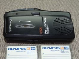 Olympus Diktiergerät mit zwei Tapes 60