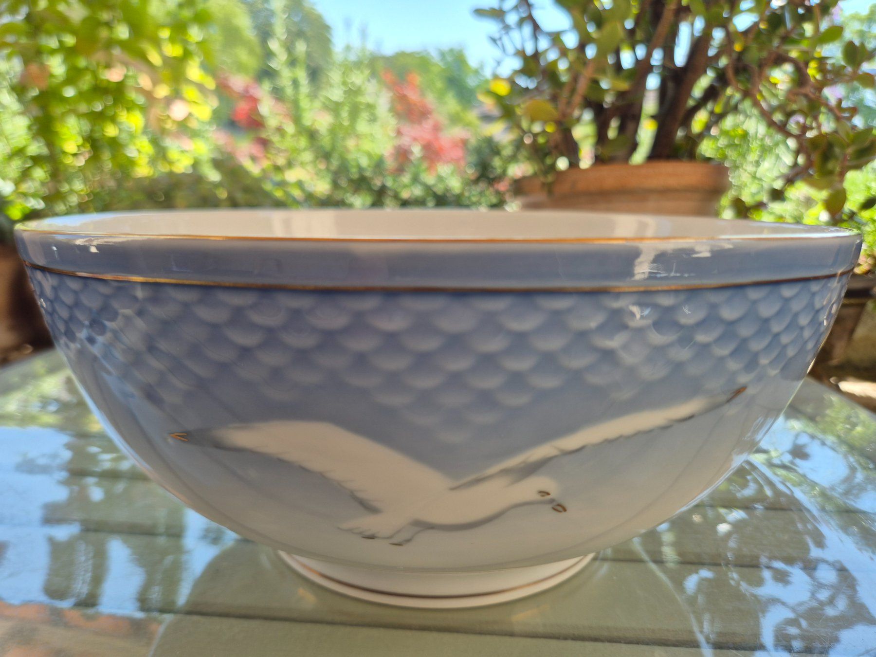 Royal Copenhagen Ciotole: Grosse Schüssel mit Möwenmotiv Bing&Grondhal – Nuovo (secondo la descrizione) da Bern venduto da aronari 4