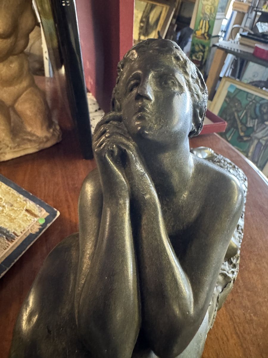 Sculture & Statue: Skulptur Bronze oder bronziert Akt 48x27x16 cm monogr. – Usato da Frasnacht venduto da Kulturpalast 1