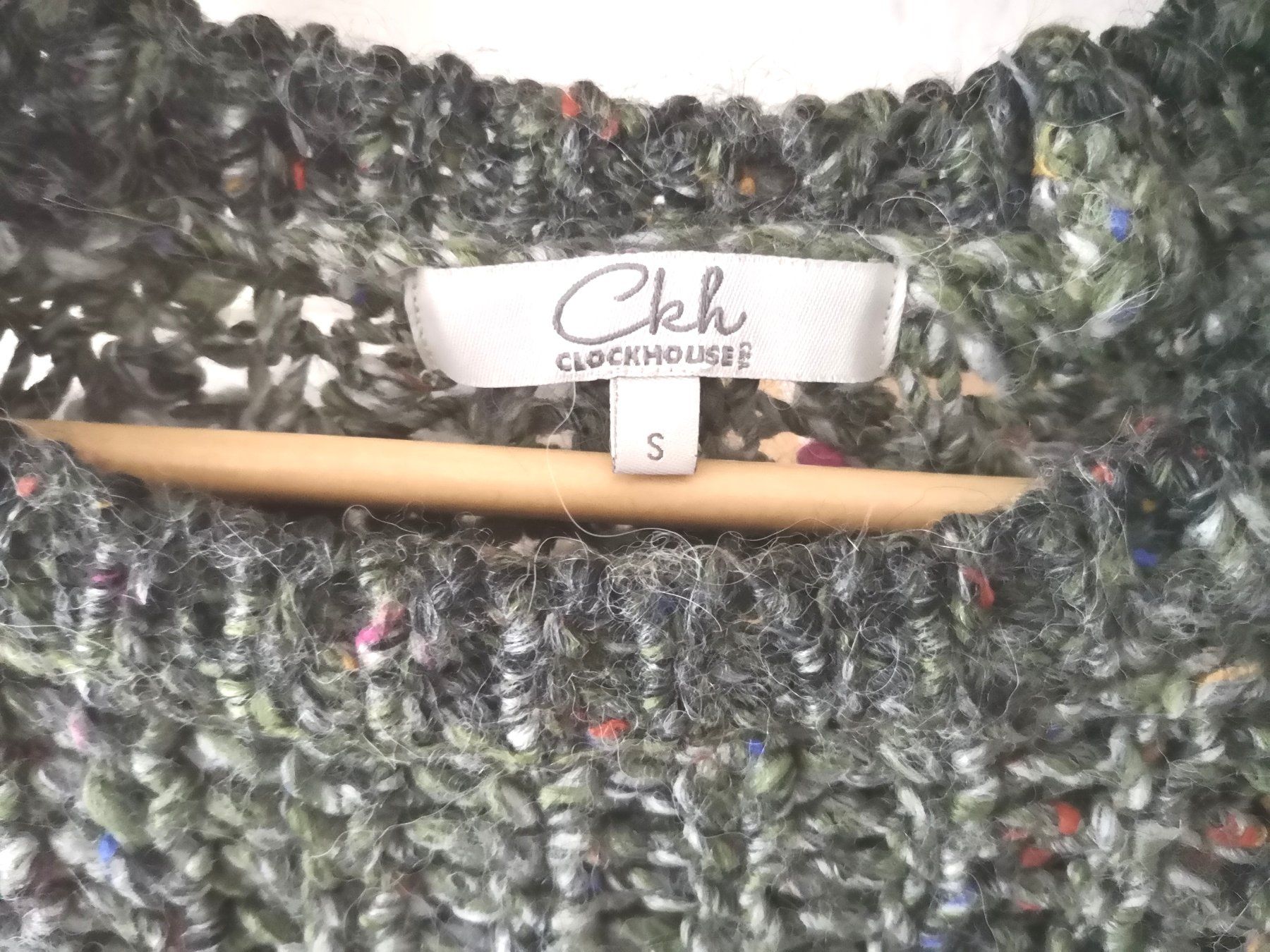 Maglioni & Felpe: CLOCKHOUSE schöner Kurz-Strickpulli Gr. S grünlich-bunt – Nuovo (secondo la descrizione) da Münsingen venduto da Nik_und_Kat 2