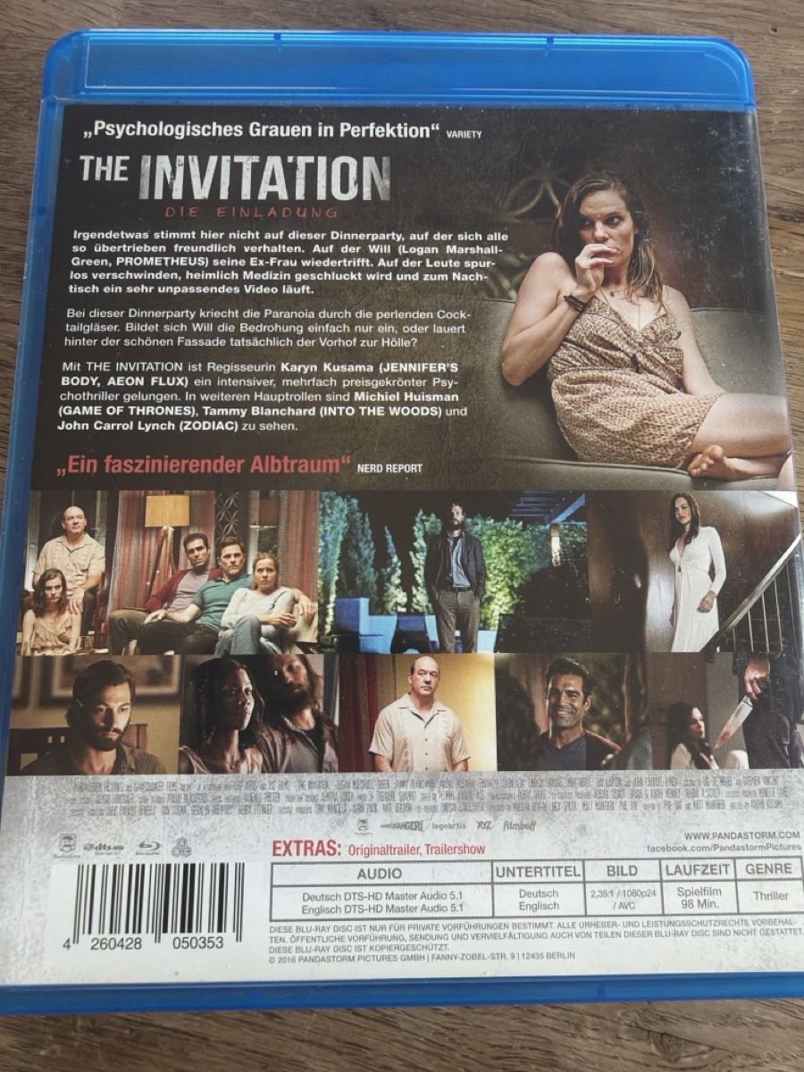 Tutti i DVDs: The Invitation Blu-ray Disc Like New Condition – Usato da Lugano venduto da bad_2t9b 1