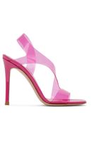 Gianvito Rossi Metropolis Pink Sandalen 37.5 PVC Transparent